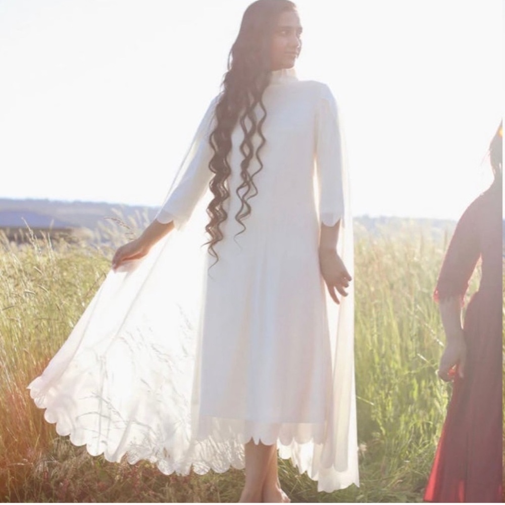 Dainty Jewells Cape Dress